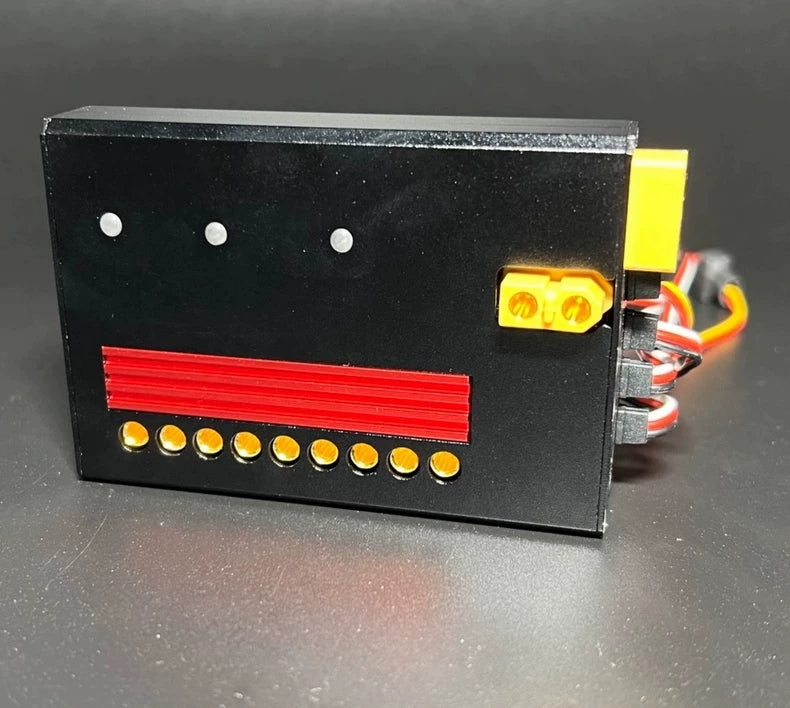 DoubleE RC Excavator EC160E E111 30A 3-in-1 Brushless Motor 1/12 1/14 Hydraulic Model Digger ESC Metal Casing Power Switch XT60