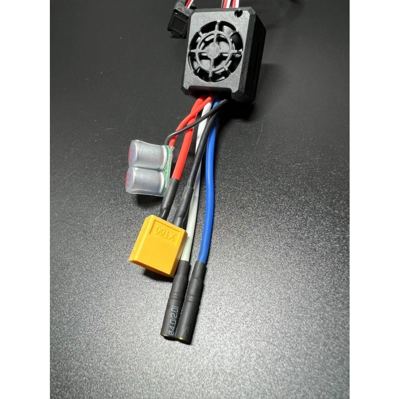 DoubleE RC Excavator XT60 80A Brushed Carbon ESC Electronic Part For Driving Motor 1/10 1/14 Hydraulic Model DIY 3.5 Plug DIY