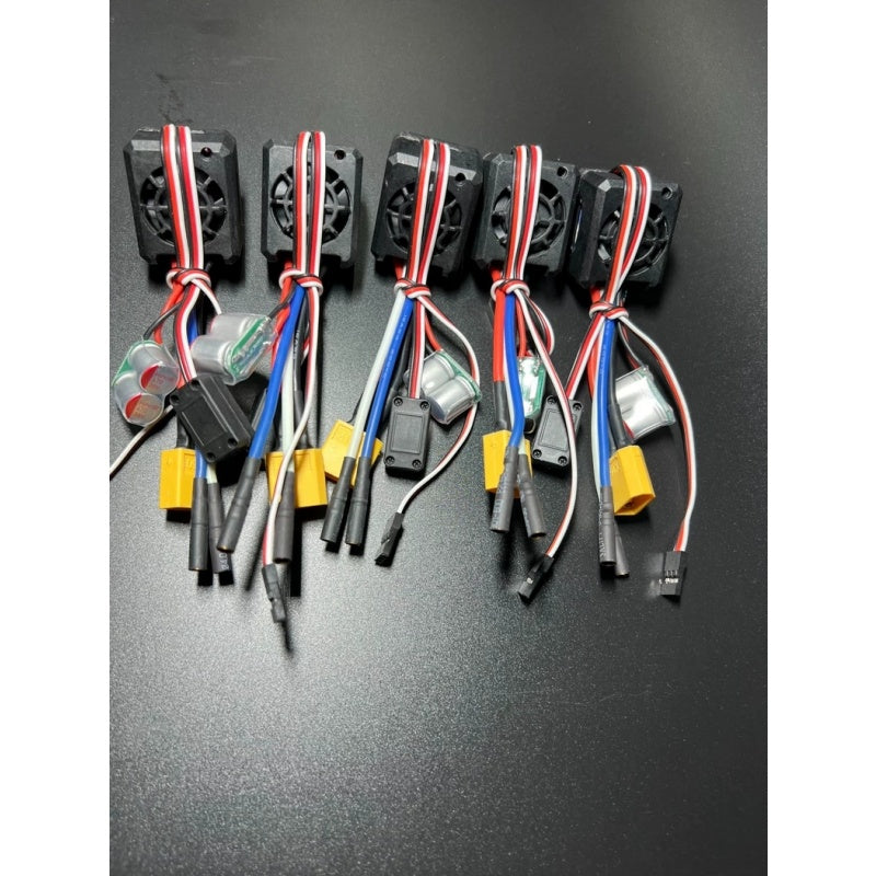 DoubleE RC Excavator XT60 80A Brushed Carbon ESC Electronic Part For Driving Motor 1/10 1/14 Hydraulic Model DIY 3.5 Plug DIY