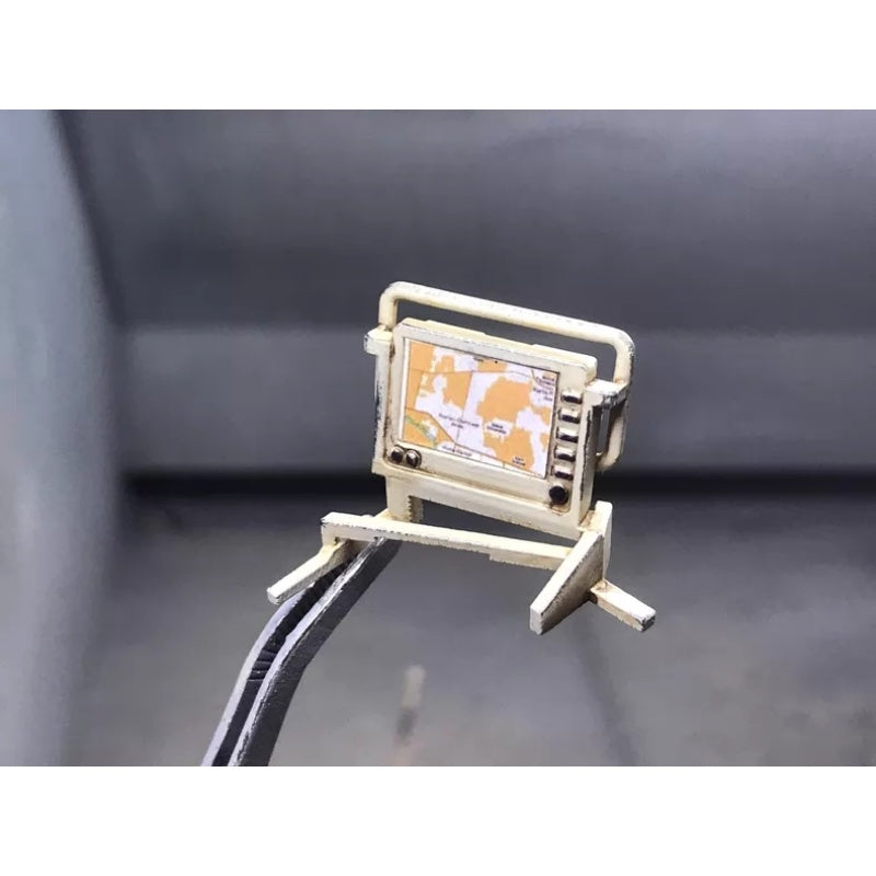 Small Computer For HL 1/16 Leopard 2A6 Modified 2A7 Small Computer Distressed Craftsmanship Yellow 3D Printing Modification DIY