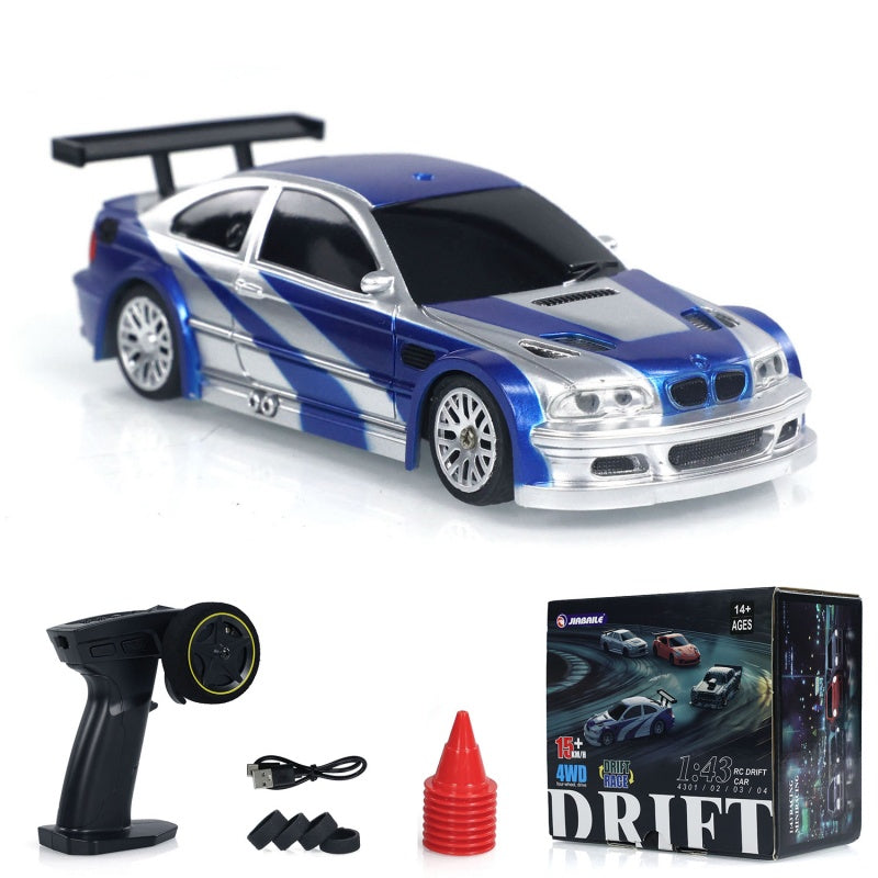1/43 Scale RC Racing Car LED lights RTR Mini Toy Remote Control Electric Car