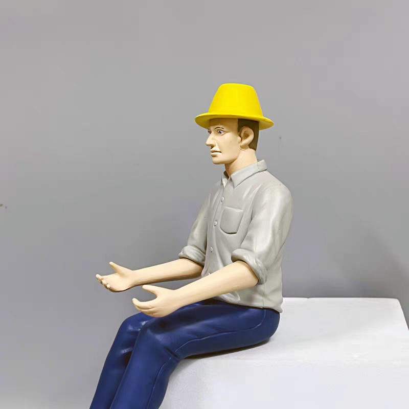 Realistic Solid Driver Figure Model For RC Truck - Collectible Boys Toy