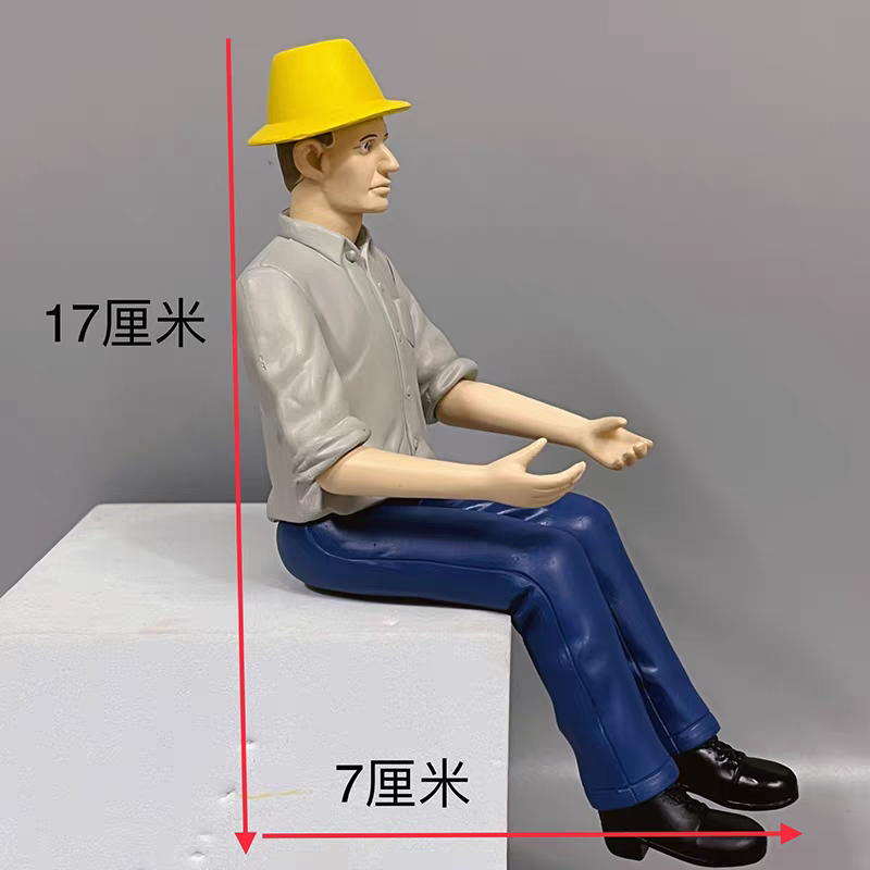 Realistic Solid Driver Figure Model For RC Truck - Collectible Boys Toy