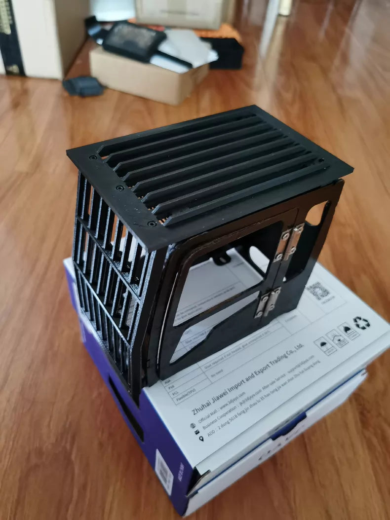 1/12 1/12 RC Hydraulic Excavator Mode Engineering Vehicle 336D2 Cab Guardrail, excavator interior, made by 3D printing