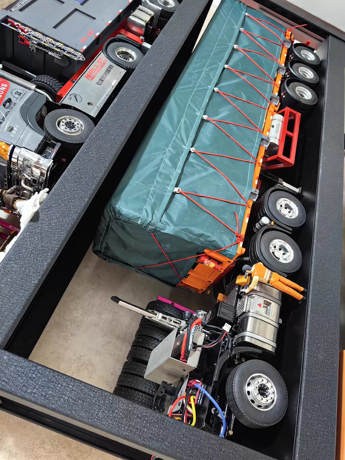 1/14 Trailer Tarpaulin Tamiya Hydraulic Model Tipper Tractor Customized Size Dump Trailer Tipper DIY Parts Waterproof Fabric
