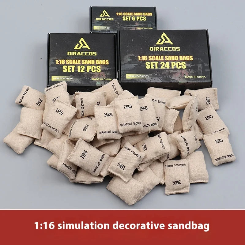 Sandbag Earthbags Model for 1/16 Heng Long RC Tanks 1/14 Radio Control Car Truck