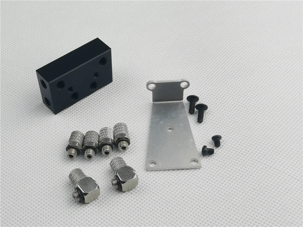 RC Hydraulic Model Big Arm Sub-oil Circuit Block Two-way Three-way Valve Block 1/14 1/12 Excavator DIY Accessories