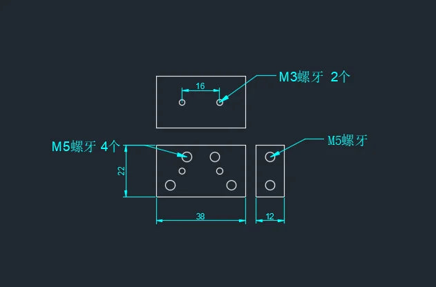 RC Hydraulic Model Big Arm Sub-oil Circuit Block Two-way Three-way Valve Block 1/14 1/12 Excavator DIY Accessories