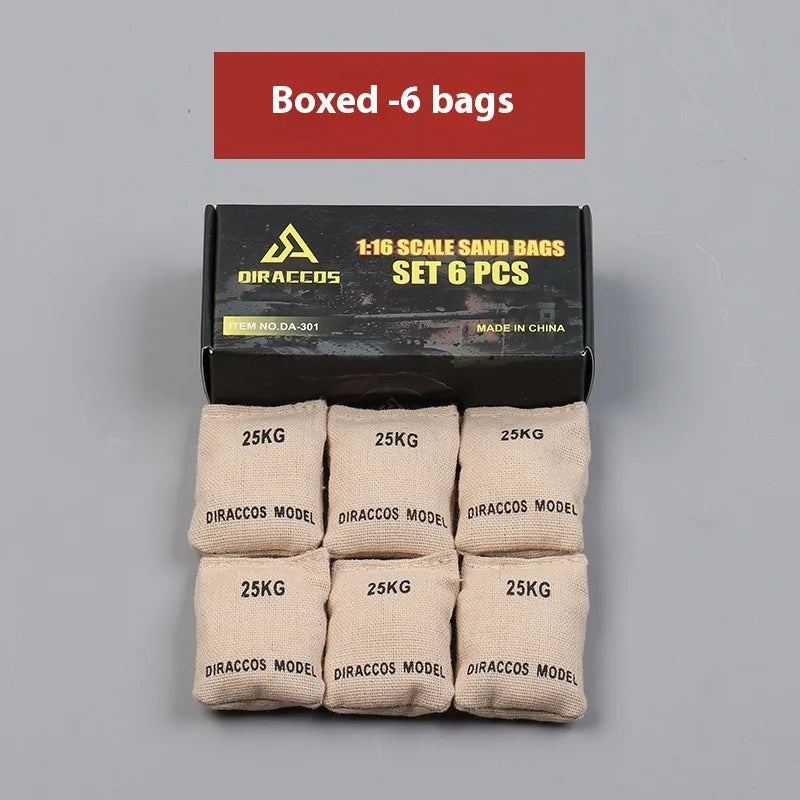 Sandbag Earthbags Model for 1/16 Heng Long RC Tanks 1/14 Radio Control Car Truck