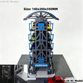 1/64 Three Dimensional Garage 2.0 360 Degree Rotating Electric Lamp RC Car Model Toy DIY Part Static Decoration