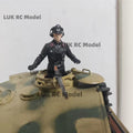 1/16 RC Tank HL 1 PCs Plastic Germany Army Troops Compatible For M1A2 Abrams 3918 Tiger I Painted Soldier DIT Parts Military Toy