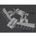 1/16 RC Tank HENG LONG Plastic Ripper Unpainted Leopard 2A6 Customized Tooth Bucket T90 DIY Parts 3818 King Tiger T72 3918
