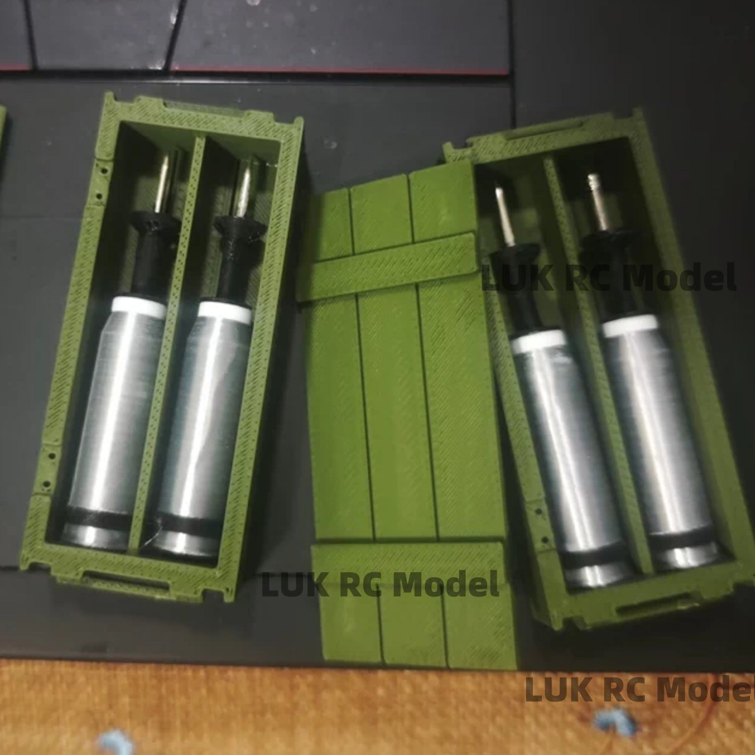 1/16 RC Tankl HENG LONG German DM63 compatible Leopard 2A6 Two Rounds Per Box Made of High Carbon Steel Realistic DIY Toys