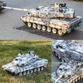 Henglong 1/16 TK7.0 Upgraded Leopard2A6 RC Tank 3889 W/ 360Degrees Rotating Turret Wandering Earth UEG Painting + Leopard 2A8 Modification  Production time 30 working days