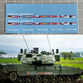 1/16- 1/35 Leopard 2A8 Pair Customized Decals Body Decals Trophy Decals Independent Glue Henglong DIY Part